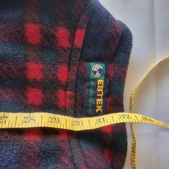 Eddie Bauer Men’s EBTEK 1/4 Zip-up Plaid Warm Fleece Pullover (Size: Large) - Picture 12 of 14